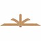 Ekena Millwork Redmond Smooth Timber Gable Bracket, Western Red Cedar, 96"W x 28"H x 5 1/2"D x 5 1/2"F, 7/12 Pitch GBW096X28X0606RED00SWR - alternate 1